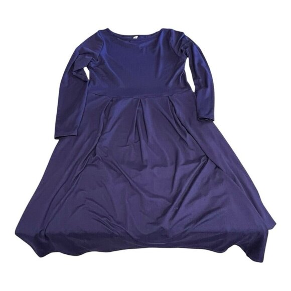 24seven Midi Length Fit N Flare Pocket Dress~Size Small~Navy Blue Comfort L11 20 - Picture 7 of 11